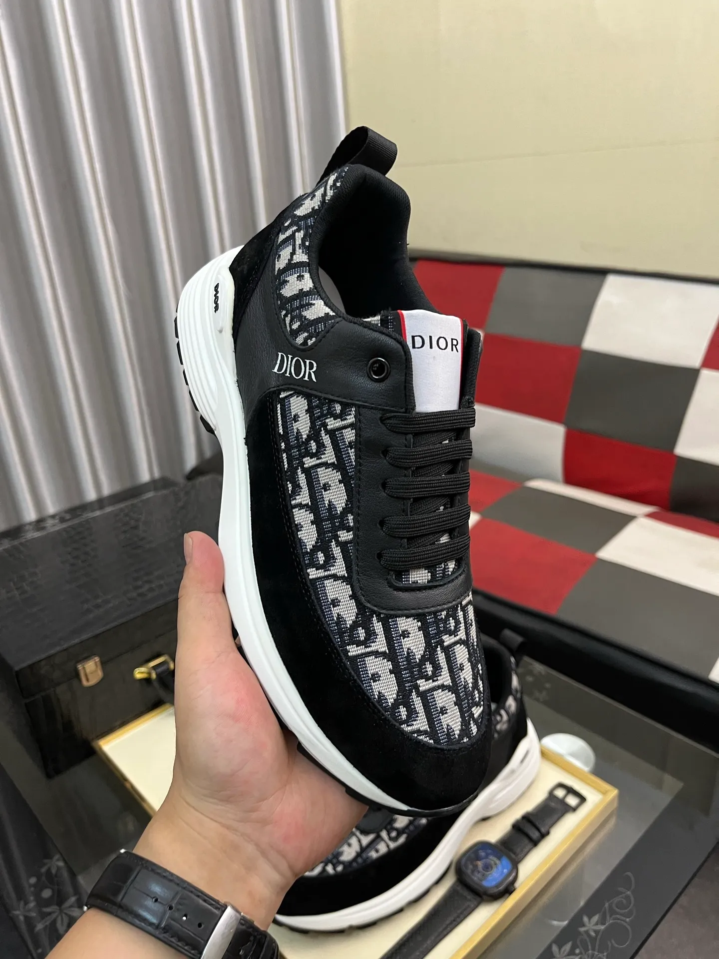 Men's shoes 💰440⌚️⌚️[Dior] 2025 Dior original lace-up low-top men's shoes, classic casual shoes 🔥This model is the official flagship model, quality, made by famous original factory designers, using high-quality cowhide with original materials ➕Comfortable and breathable mesh lining➕Pigskin insoles, perfect last shape, generous and fashionable design, attracting the pursuit of many consumers, what they want is the highest quality in the market. Code number: 38--443️⃣Colors available